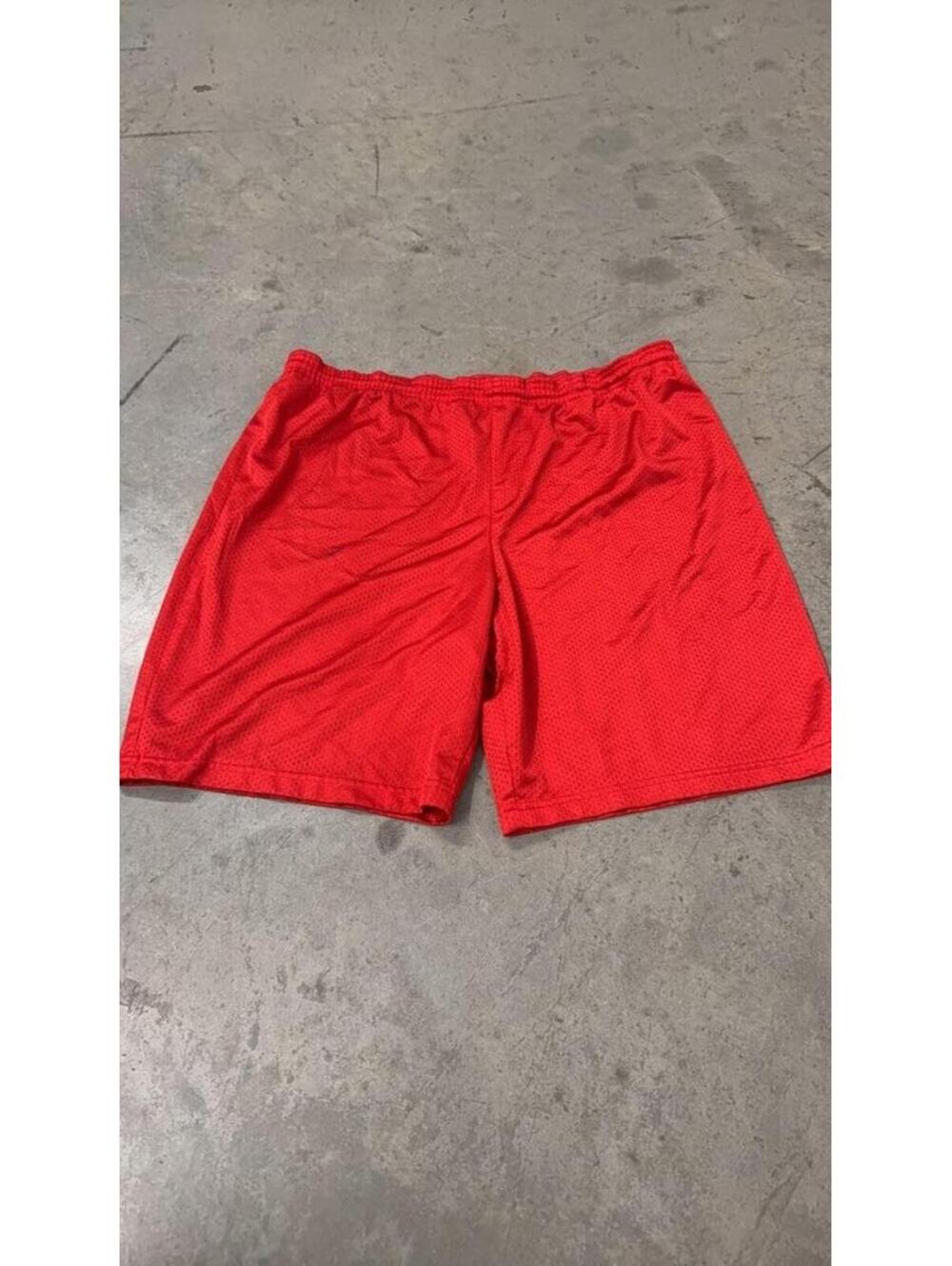 A4 Red Mesh Athletic Shorts